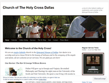 Tablet Screenshot of holycrossdallas.org